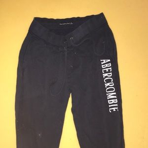 Navy Abercrombie & Fitch Sweatpants